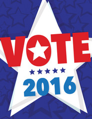 Vote 2016 Political Poster