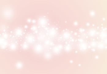 Obraz premium Soft color glitter sparkles defocused rays lights bokeh abstract christmas background.
