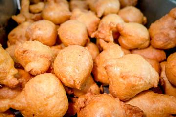 Traditional dessert, ecuadorian doughs fried