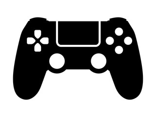 Video game controller / gamepad flat icon for apps and websites - obrazy, fototapety, plakaty