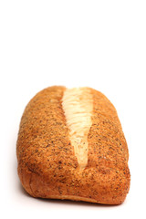 Garlic and Herb Artisan White Bread on a White Background