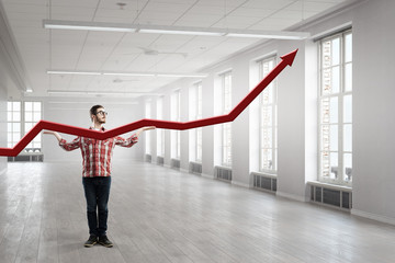 Fototapeta premium Guy thinking over idea