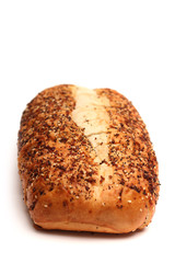 Italian Artisan White Bread on a White Background