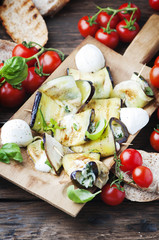  Vegetarian Eggplant rolls with mozzarella