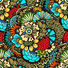 Flowers seamless pattern