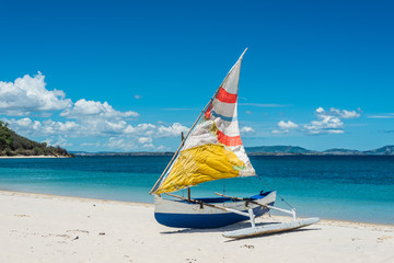 Malagasy outrigger pirogue