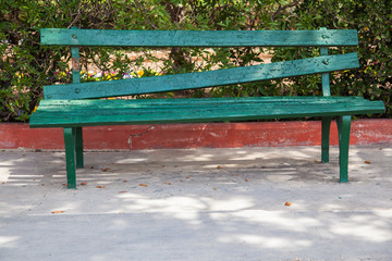 Green bench