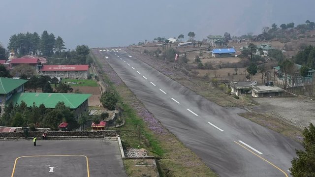 Lukla airport Timelapse, Nepal