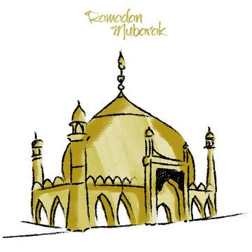 Creative Mosque for Ramadan celebration.