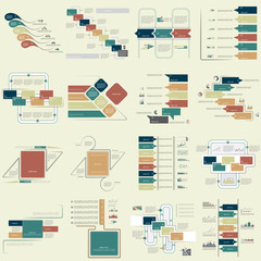 Big set templates and infographic 2