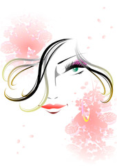 女性　ファッション　フェイス