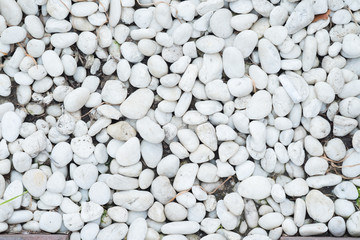 White gravel stones, Gravel texture for abstract background.
