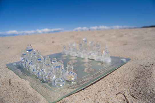 chess on the beach