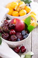 Summer fruits in a bowl