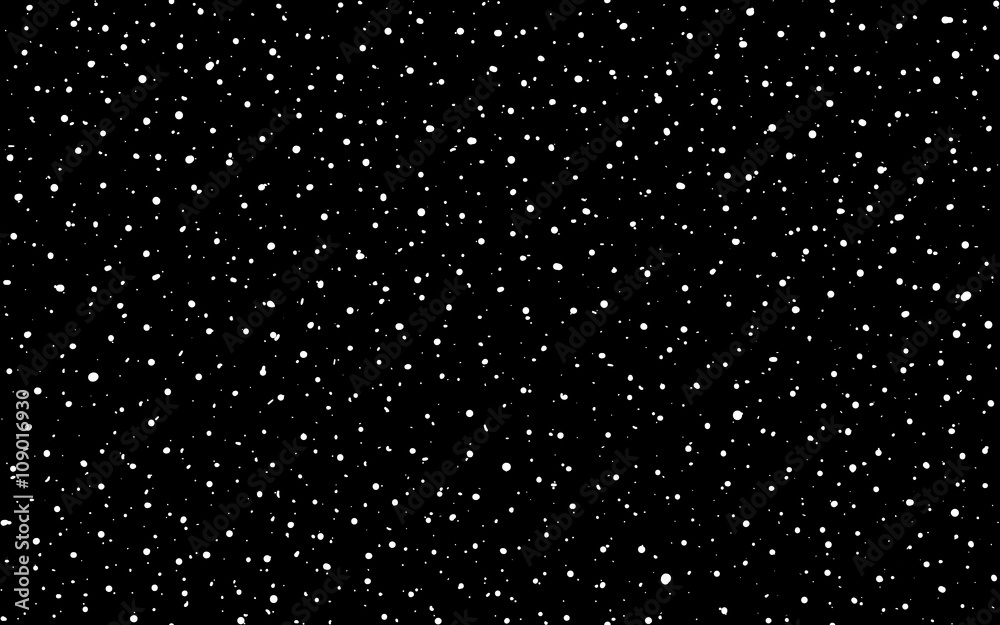 Wall mural rectangle seamless pattern with white dots on black background