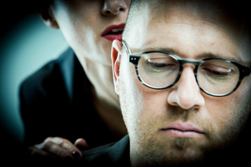 woman molests man on the job