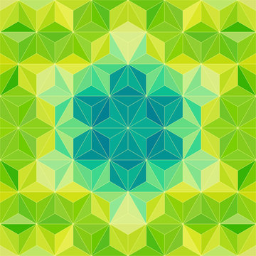 Vector Green Triangle Pattern