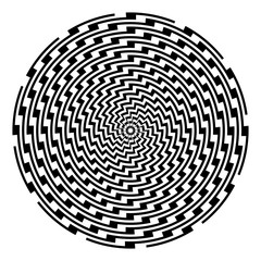 Design monochrome illusion background