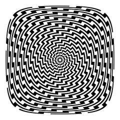 Design monochrome illusion background
