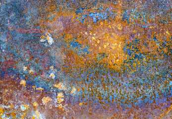 rusty corroded plate