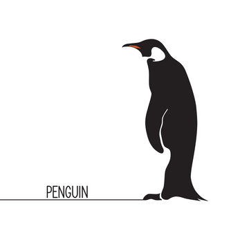 Stylized penguin icon