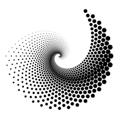 Foto auf Acrylglas Antireflex Design spiral dots element © amicabel