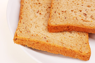 Slices of toast bread