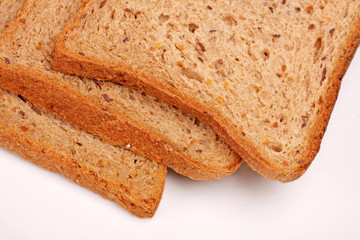 Slices of toast bread
