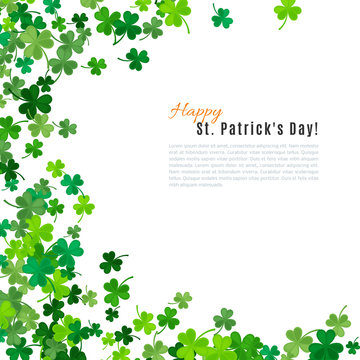 St Patrick's Day background. illustration