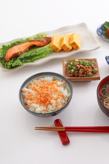 おいしそうな和風朝食