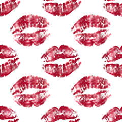 seamless background of lips