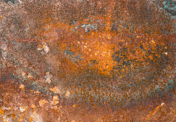 rusty corroded plate