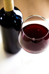 Elegant wine bottle