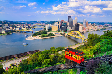 Pittsburgh Pennsylvania Skyline - obrazy, fototapety, plakaty