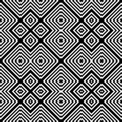 Design seamless monochrome geometric pattern