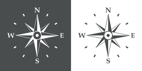 Icono plano Rosa de los vientos #1