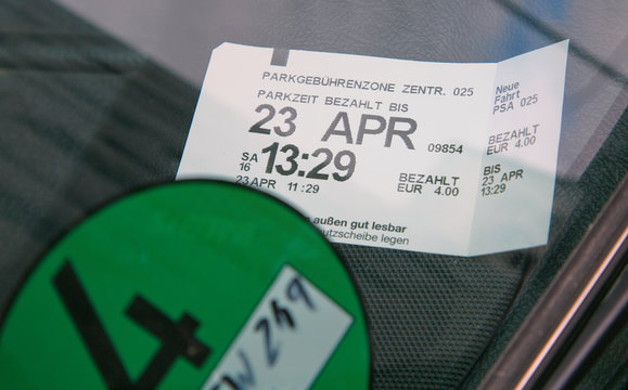 Parkscheinautomat, Parkschein & Parkb&uuml;hren in der Stadt