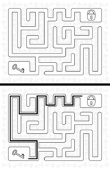Easy key maze