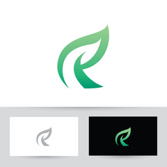 Leaf Tree R Logo