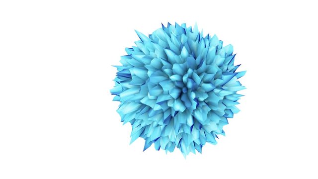 3D illustration of three-dimensional globe virus object