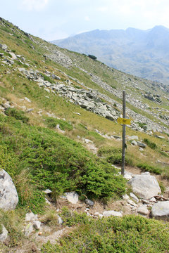 Hiking Route Sign