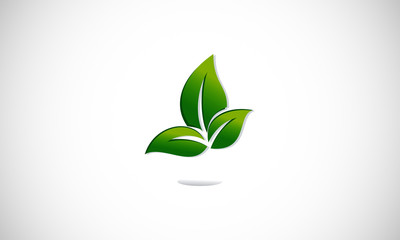 leaf, logo, icon