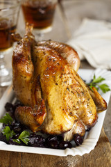 Baked guinea fowl