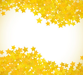 Abstract yellow star background. Vector illustration