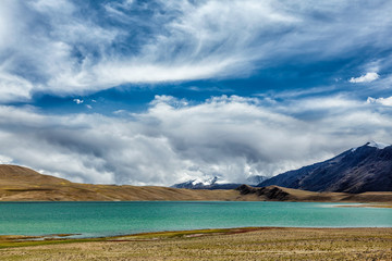 Fototapeta premium Himalayan lake Kyagar Tso, Ladakh, India