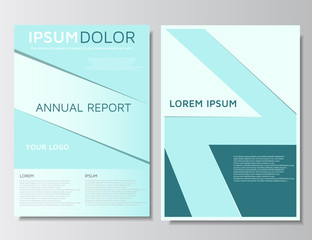 Annual report. Leaflet brochure. Printable layout, flyer template. Banner design. Magazine cover, poster. Business concept. Vector illustration, eps 10