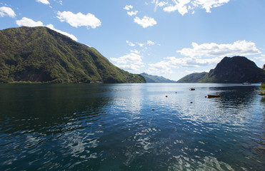 View of the Lugano lake
