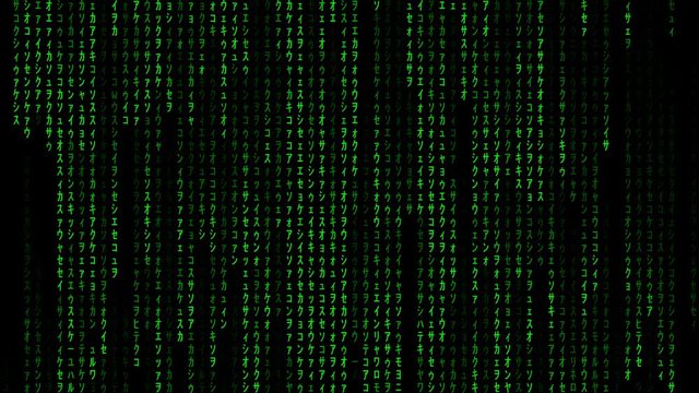 The Matrix Raining Code