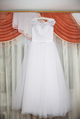 Fototapeta na wymiar wedding dress Traditional bride decoration