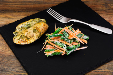 Green Beans, Carrot with Chicken